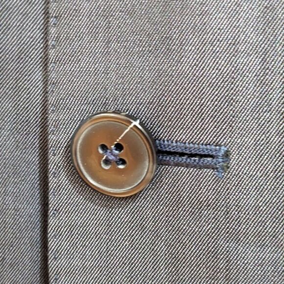 Zegna Mens Wool & Mohair Two Button Shiny Navy Blue Blazer 28QCG4 Size EU 54R - Picture 5 of 10